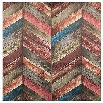 JAAMSO ROYALS Vinyl Peel and Stick Self Adhesive Room Decor, Hall Decor, Bed Room Decor, Kids Room Decor, Living Room Decor, Vintage Wood Wallpaper, (200 CM x 45 CM)