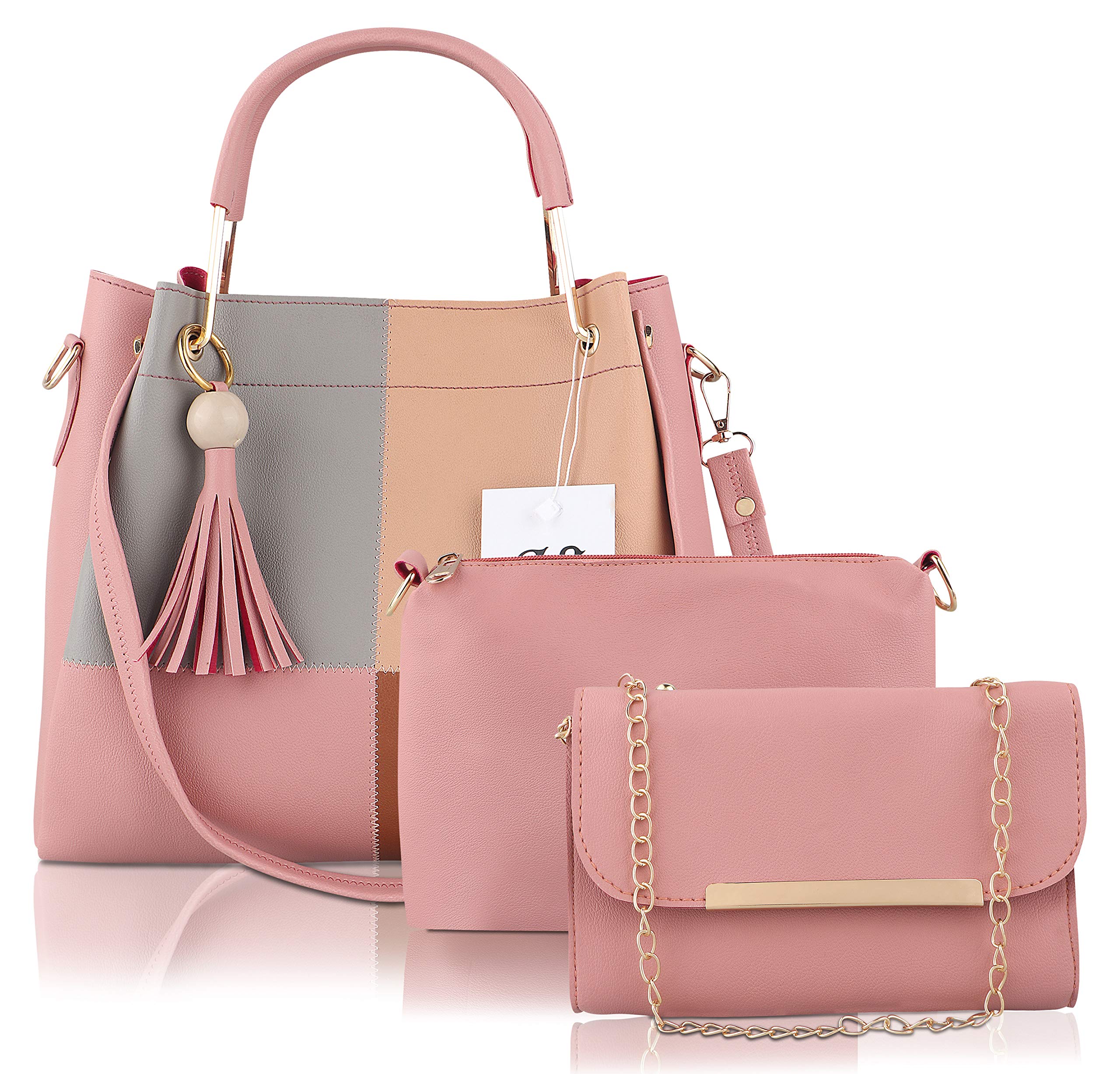 Like Style Womens Shoulder Bag (Set of 3, Pink) (B08NQ1CX9H) Amazon Price History, Amazon Price Tracker