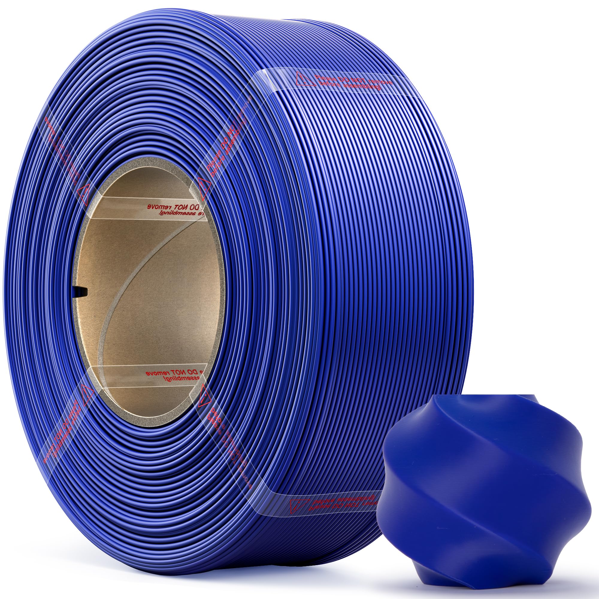 MarsWork PLA Basic, Pre-Dried Refill Filament 1kg (2.2lbs) for Reusable Spools, 1.75mm Spool-Less 3D Printing Filament, Compatible with Bambu Lab 3D