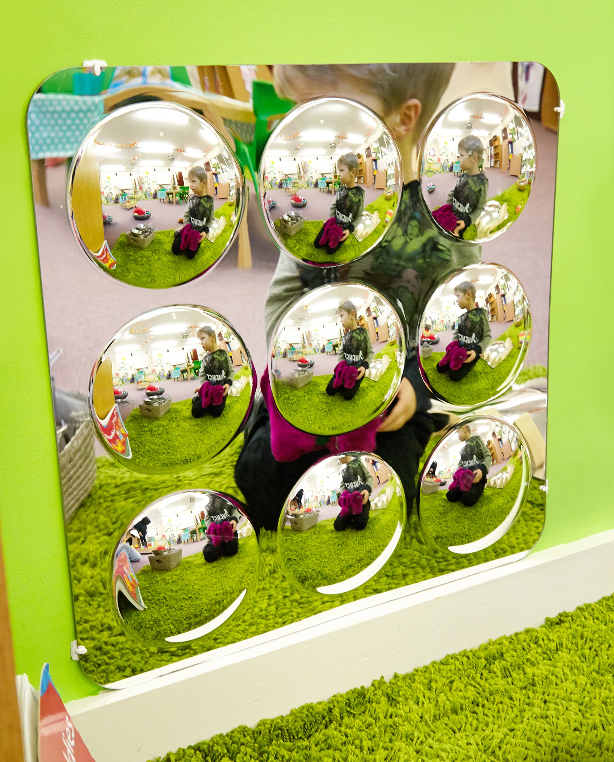 TickiT 72408 Large 9-Domed Acrylic Mirror Panel