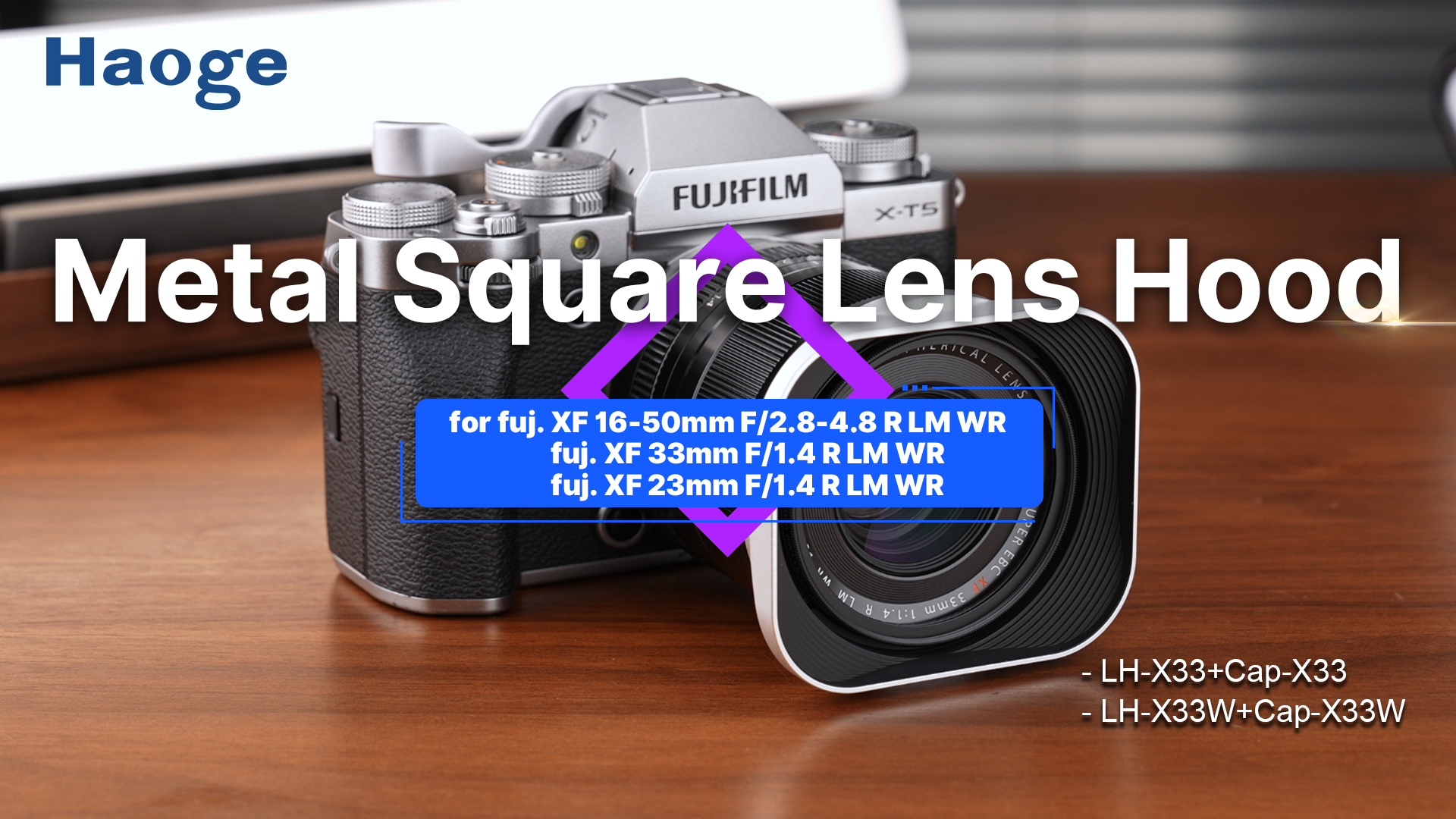 Amazon.com : Haoge Metal Square Bayonet Lens Hood for Fuji New XF