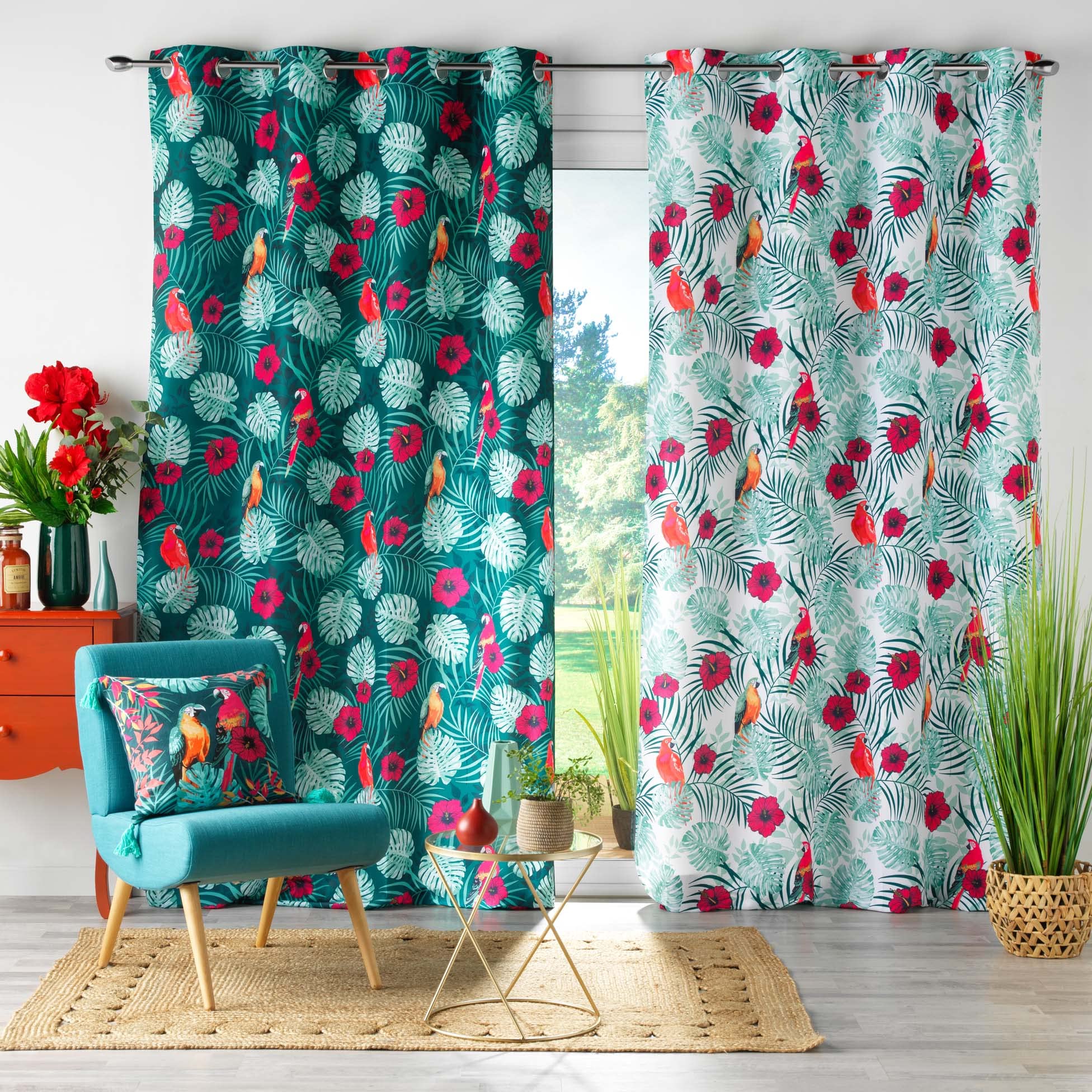 Lot de 2 rideaux Top Jacala - 140 x 240 cm - Douceur d'Intérieur - Rideau 140 x 240