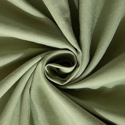 Miniatura 8 de Juego de funda de edredón verde salvia tamaño King, 100 % microfibra lavada, 3 piezas, color sólido, casual, verde salvia, con cierre de cremallera,