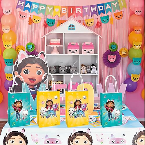 Miniatura 8 de Amscan Bolsas de papel kraft impreso, 8.25 x 5.25 x 3 pulgadas, 8 piezas, perfectas para fiestas, regalos y golosinas, Pokémon