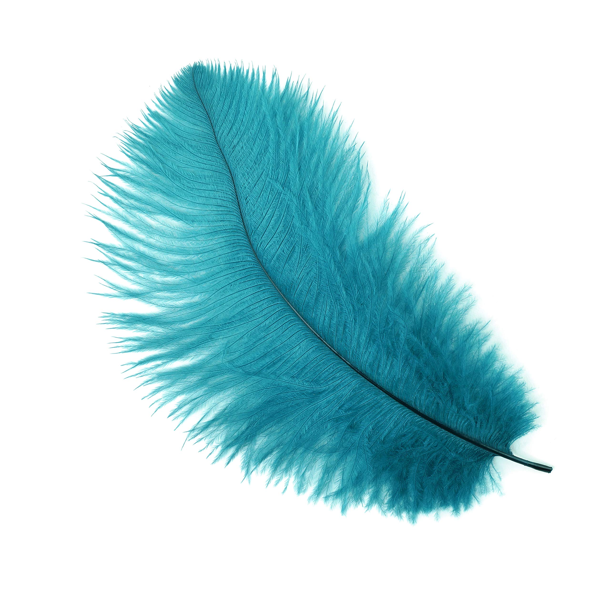Plumes d'autruche bleu foncé ZUCKER pour loisirs créatifs DIY
