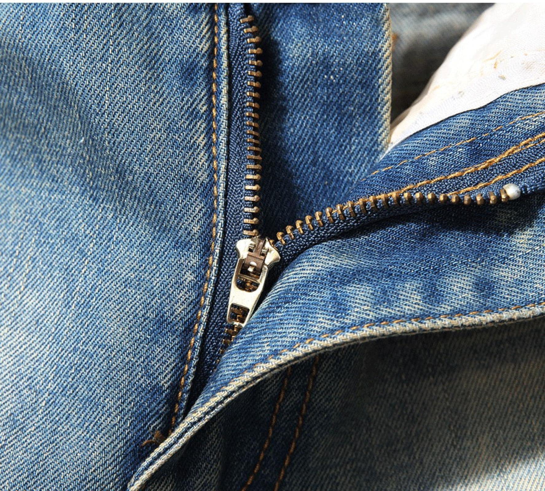 Jeans Herren Jeanshosen Hose Freizeithose Herren Ripped Vintage Blau Slim Fit Straight Jeans Hose Hip Hop Streetwear Fashion Destroyed Holes Herren Jeanshose Plus Size