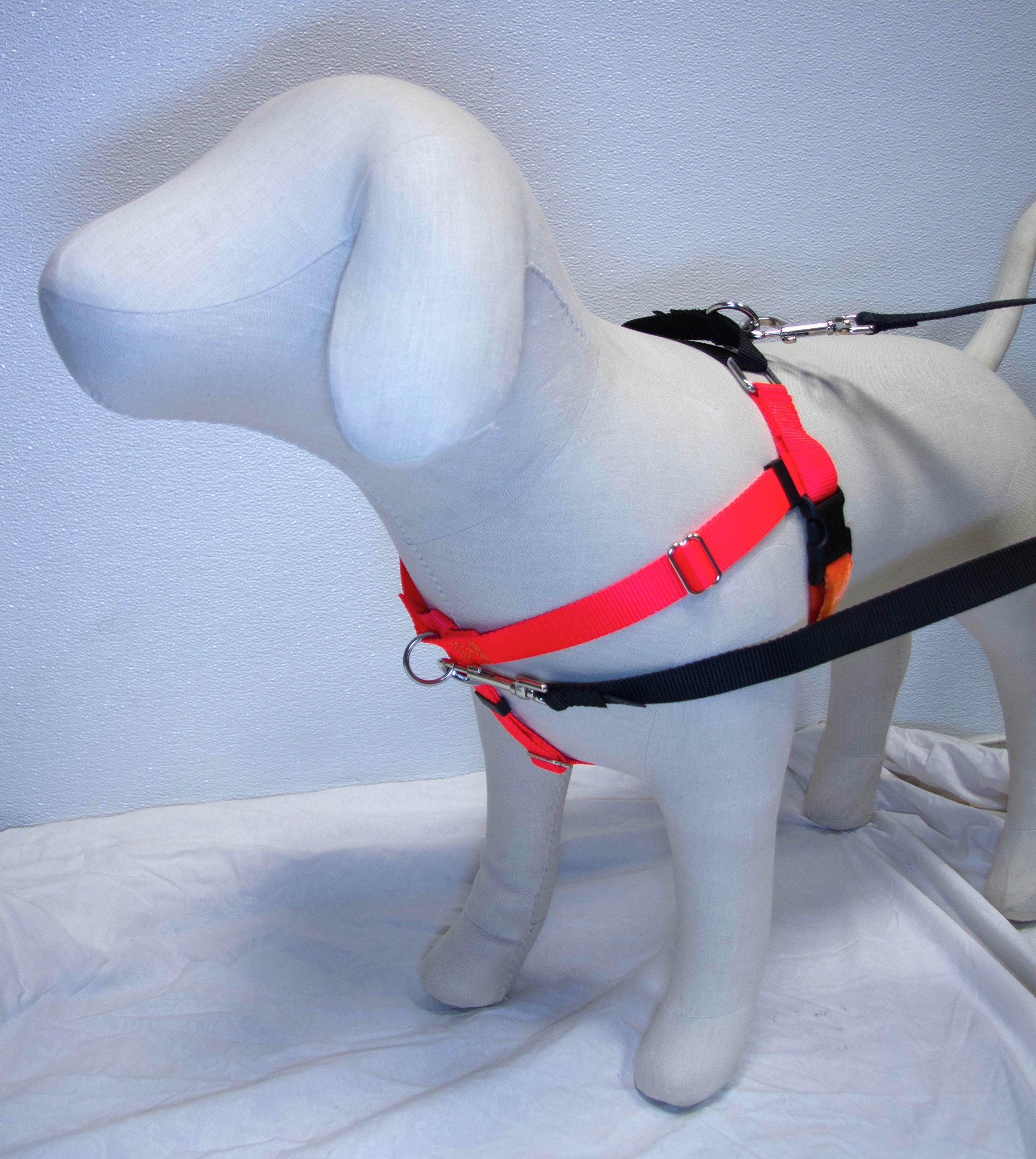 1" MD Neon Orange Freedom No-Pull Harness ONLY- Direct from Inventor