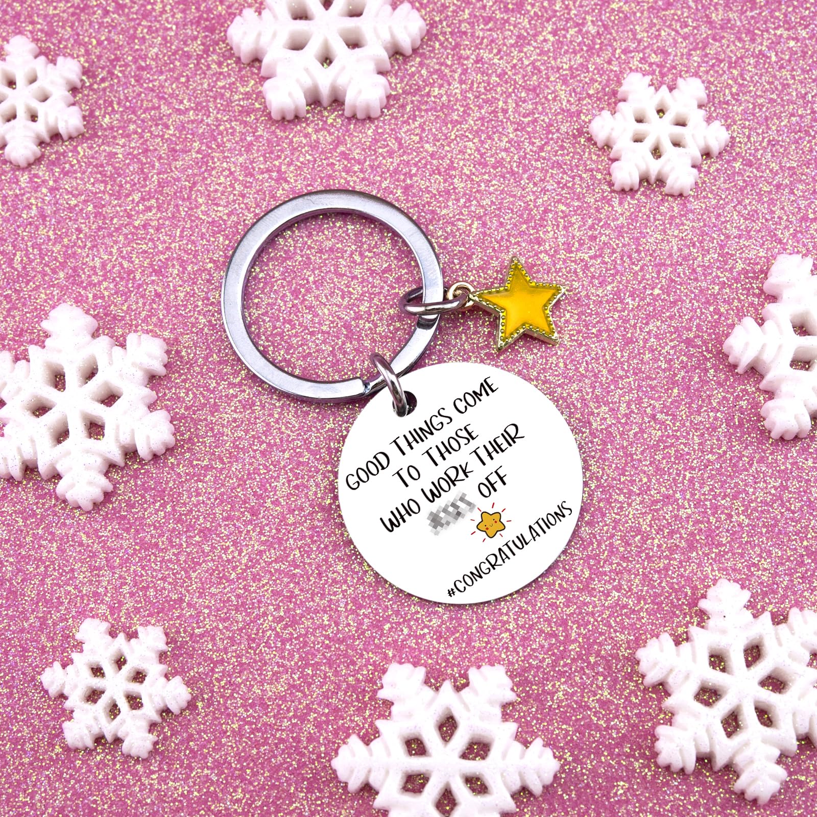 Congratulations Gifts for Women Men Promotion Gifts for Women Men Congratulations Gift for Coworker New Job Keychain