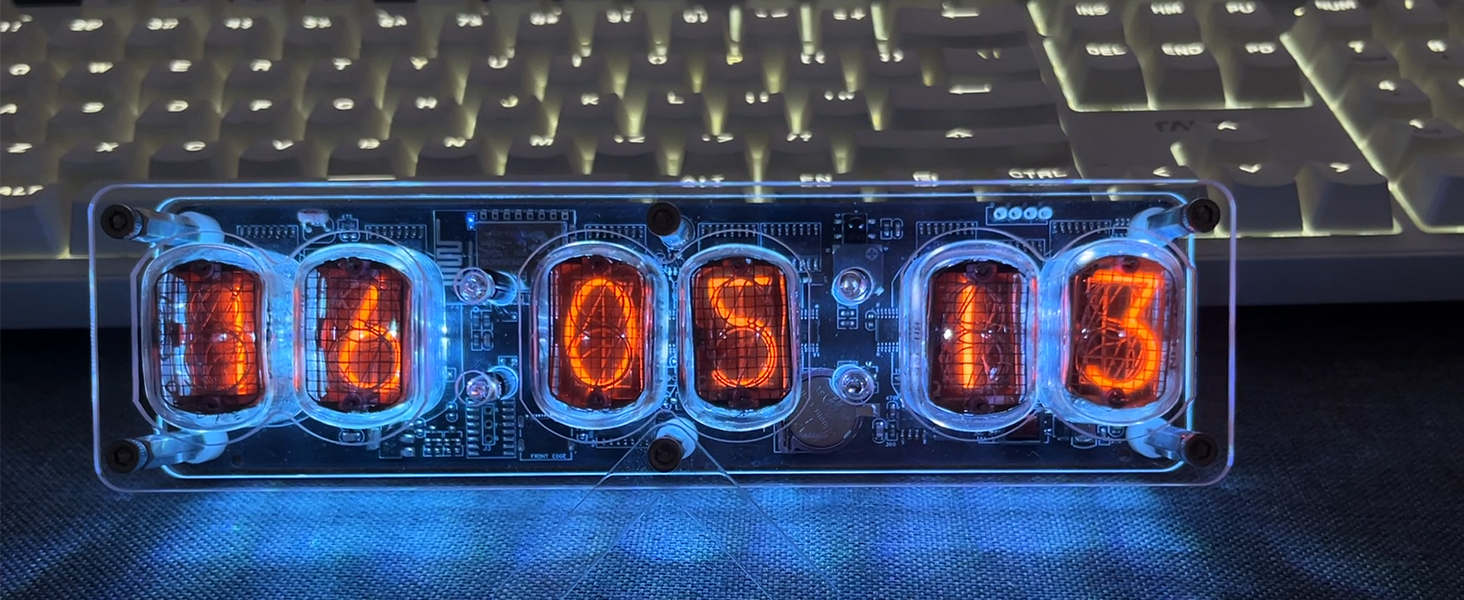Amazon.com: Nixie Clock, Ex-USSR IN12 Clock with 6 Tubes, WiFi