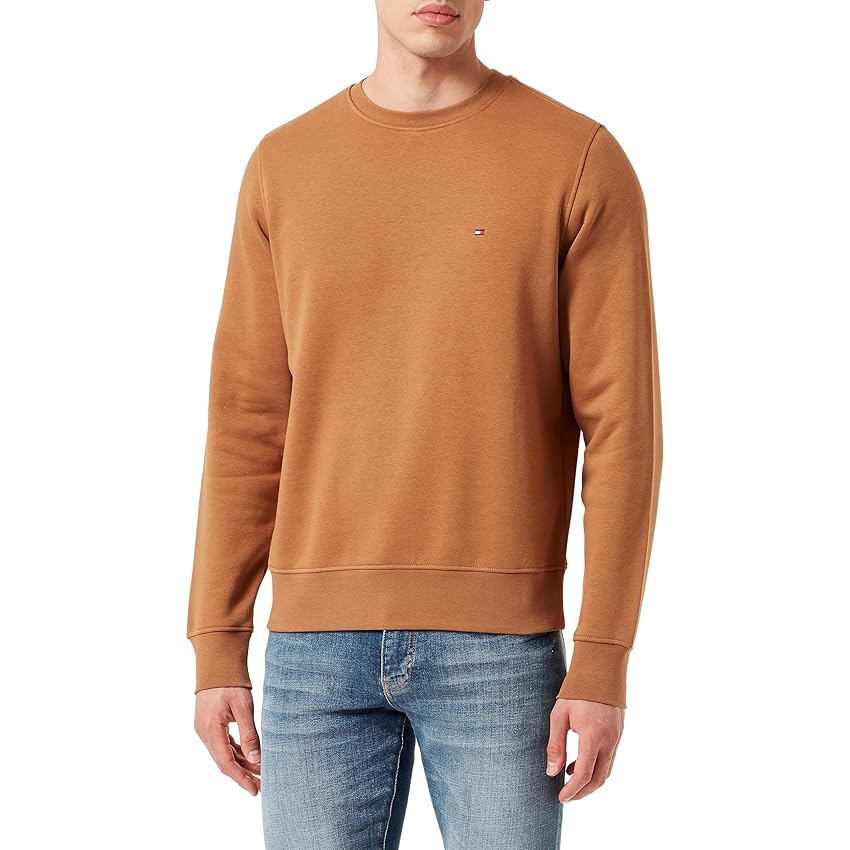 Immagine del prodotto Tommy Hilfiger Felpa Uomo senza Cappuccio, Marrone (Desert Khaki), XL