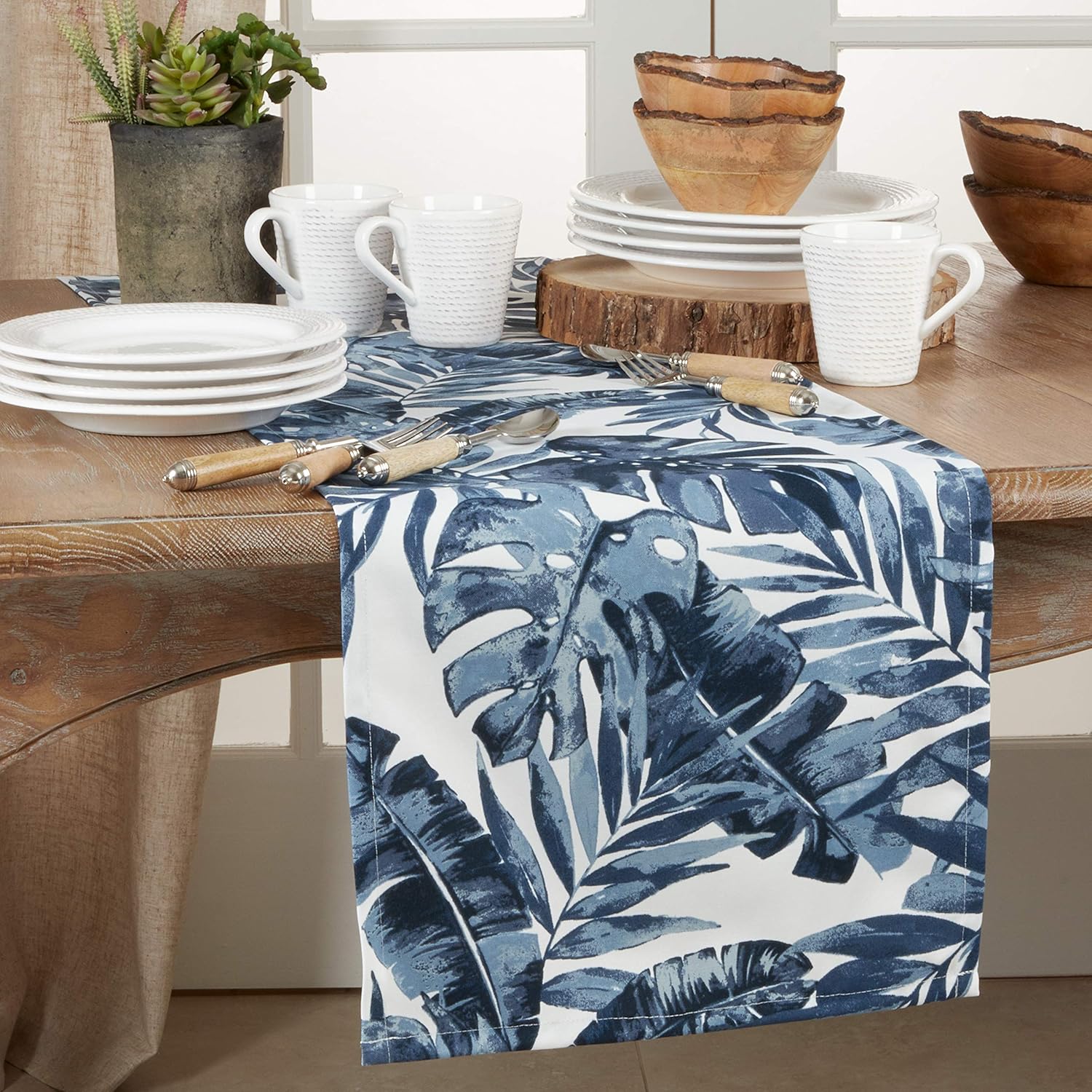 Blue Tropic Outdoor Runner