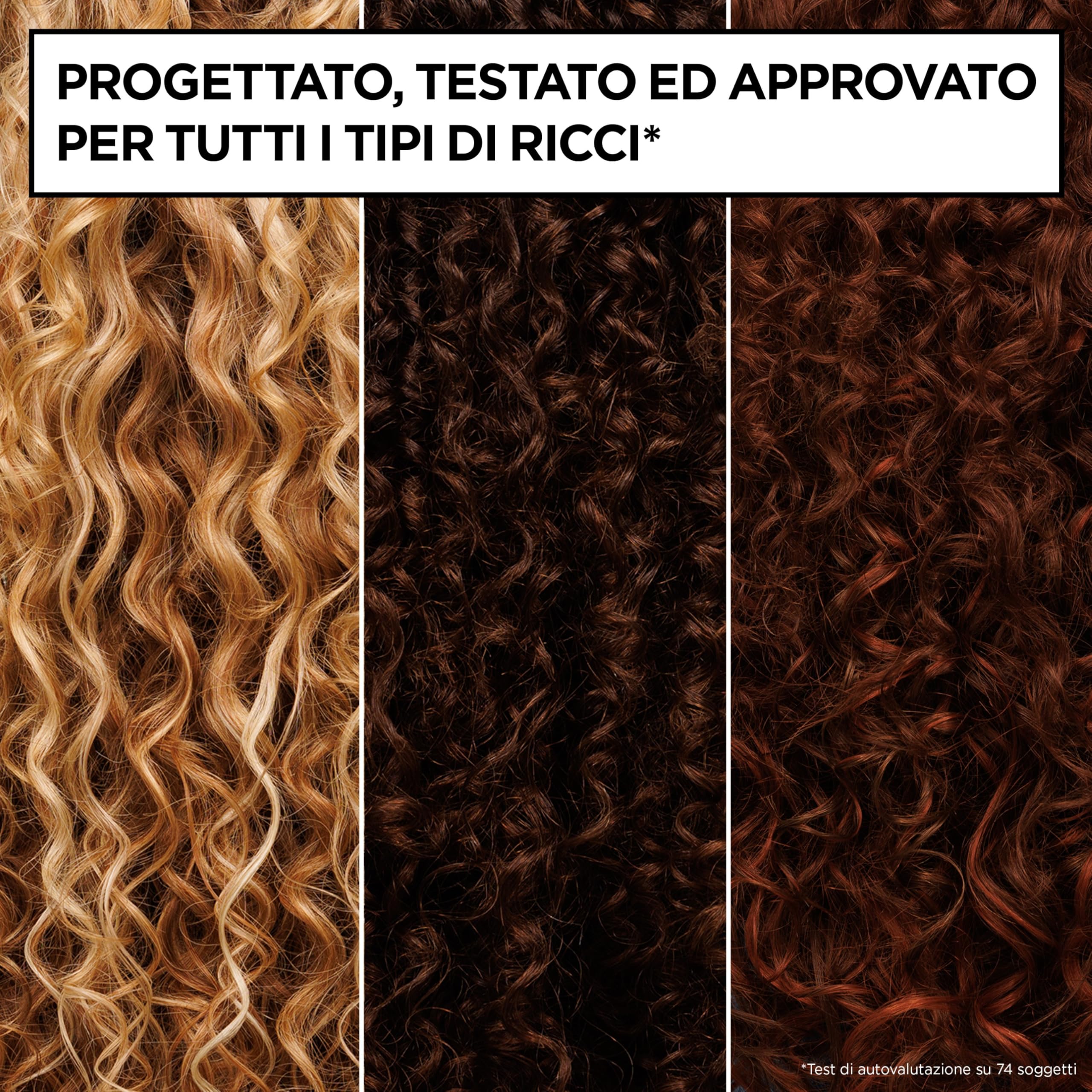 Garnier Fructis, Spray Idratante, Per Capelli Ricci, Capelli Ricci Definiti e Idratati, Arricchito con Acido Ialuronico e Burro di Karité, Metodo Ricci, 150 ml