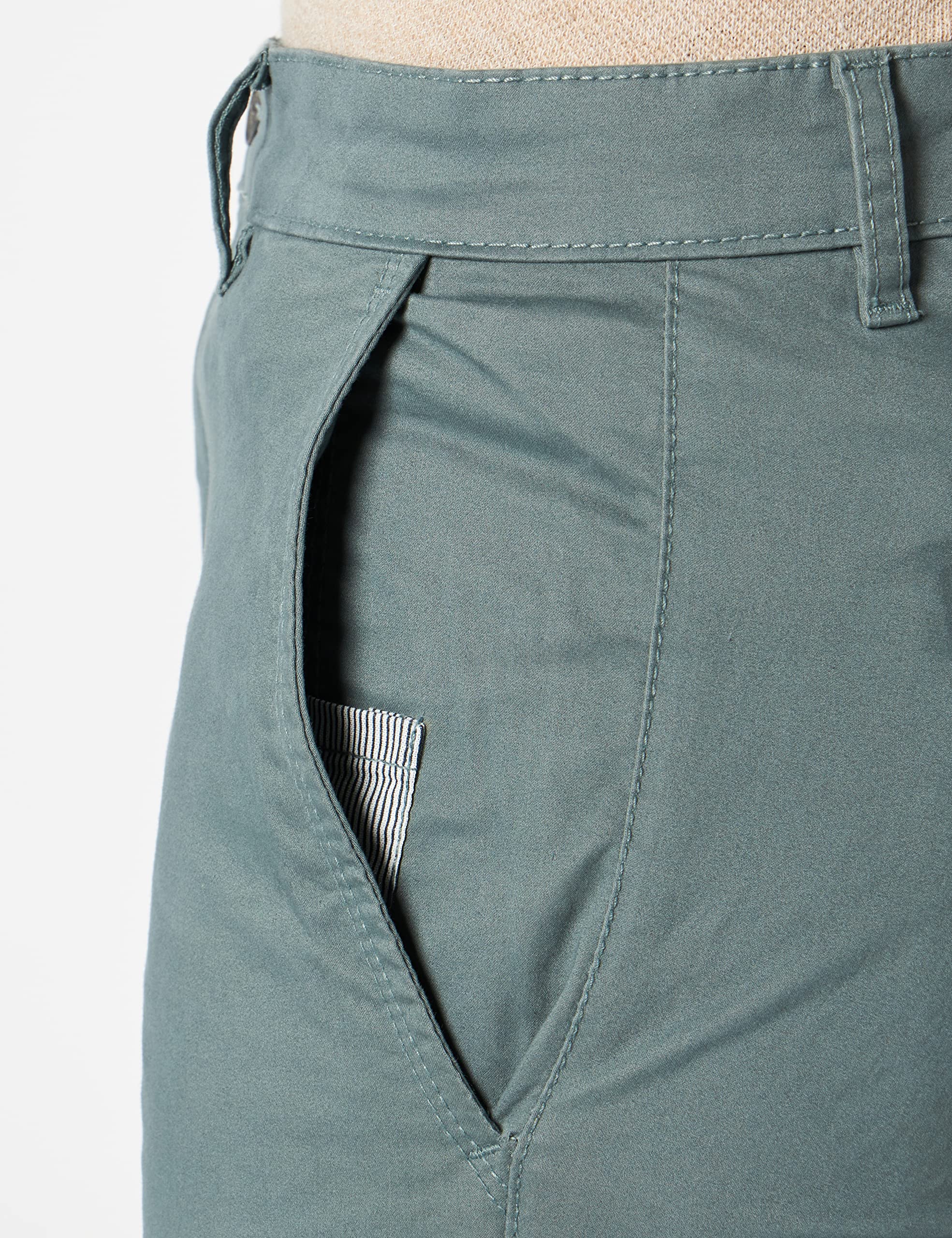 Teddy Smith P-Chino Satén Pantalones de Vestir para Hombre
