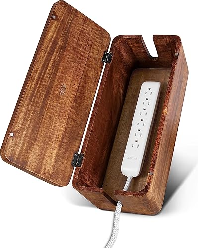 Caja grande de organización de cables  Caja organizadora de cables y caja de regletas de alimentación para gestión de cables eléctricos  Ocultar