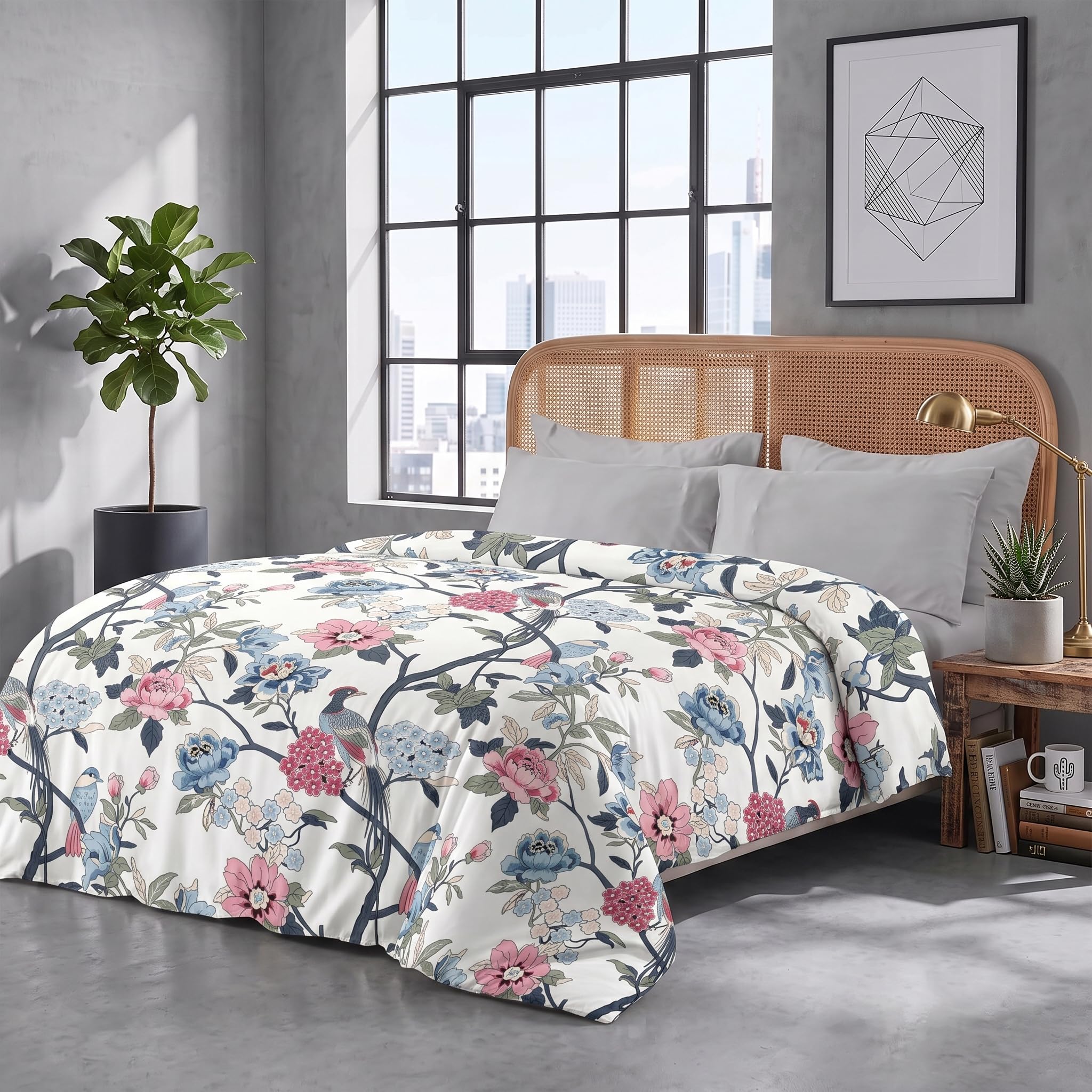 WELLFIT® Premium Soft Glace Cotton Single Size Duvet Cover II Razai Cover II Quilt Cover II Comforter Cover with Zipper 60x90 inch-image-35