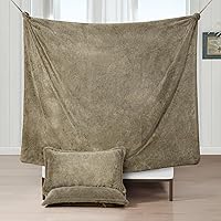 Vista 4 de Byourbed Melange Chunky Bunny - Edredón Queen de gran tamaño Coma Inducer - Butternut