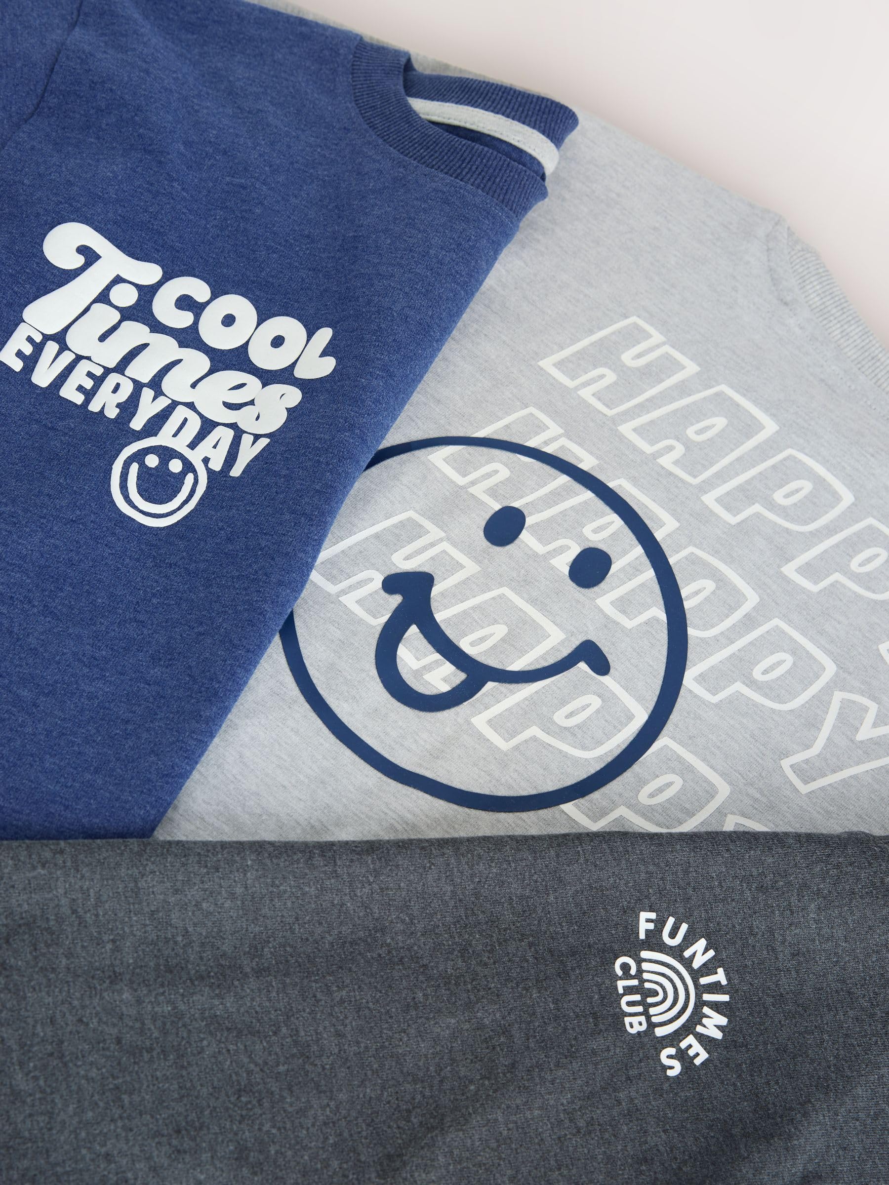 NEXT Ragazzo Confezione da 3 Pigiami Comodi | Bambino, Standard, Mid Rise, Pull On, Lavabile in lavatrice