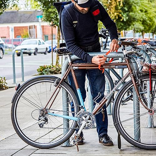 Miniatura 9 de OTTOLOCK Cinch Lock - Candado compacto antirrobo ligero para bicicleta, ideal para paradas rápidas, accesorios de bicicleta, negro sigiloso, 18