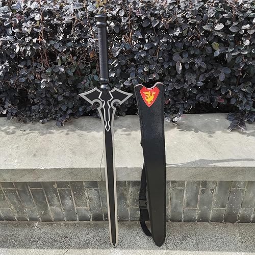 Miniatura 4 de Kirito Dark Repulser Elucidator Espada negra de 40 pulgadas para cosplay, regalo, colección versión 2