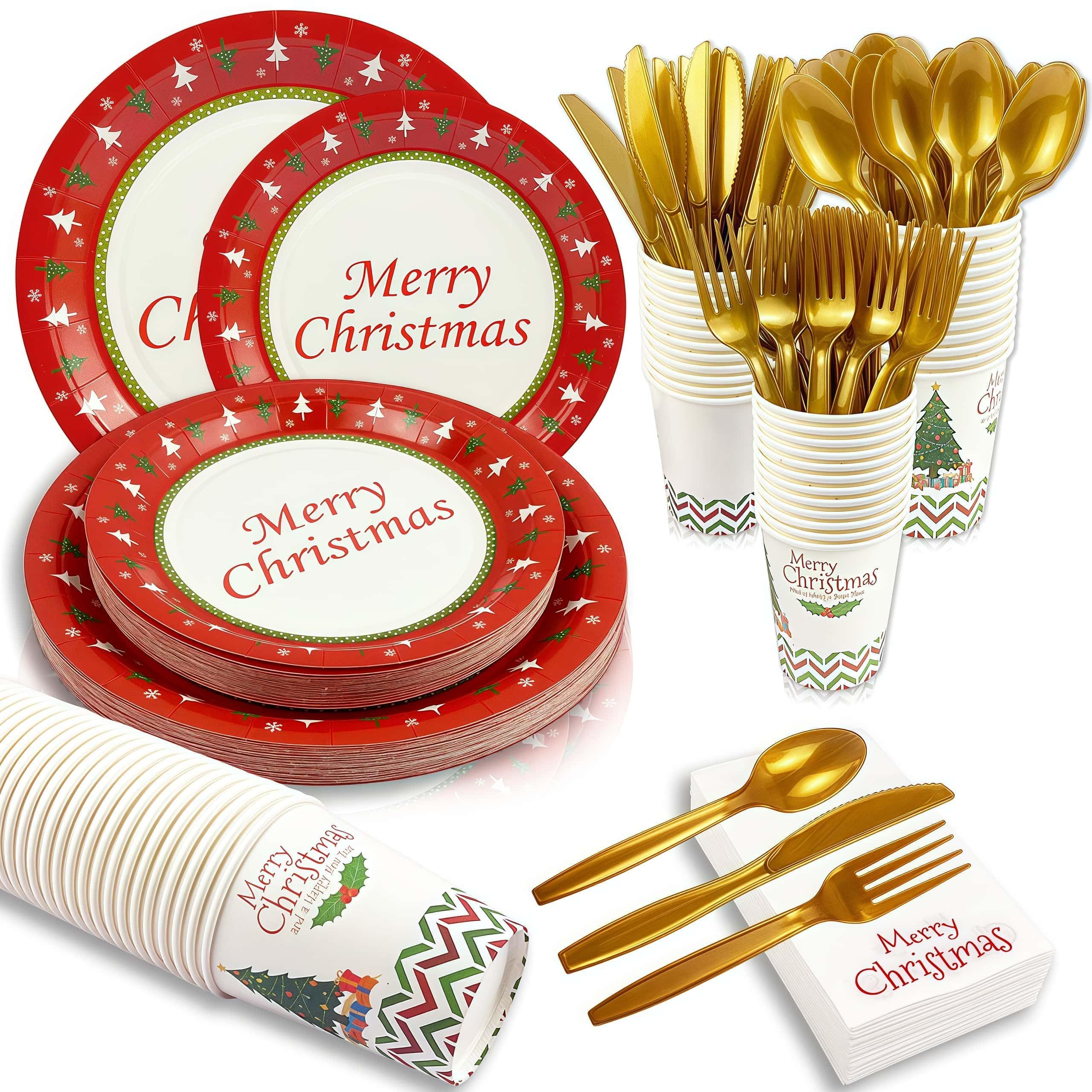 Locker.Ink | Elevate Your Holiday Gatherings with These Christmas Tableware Tips MEPIG Merry Christmas 200-Piece Set