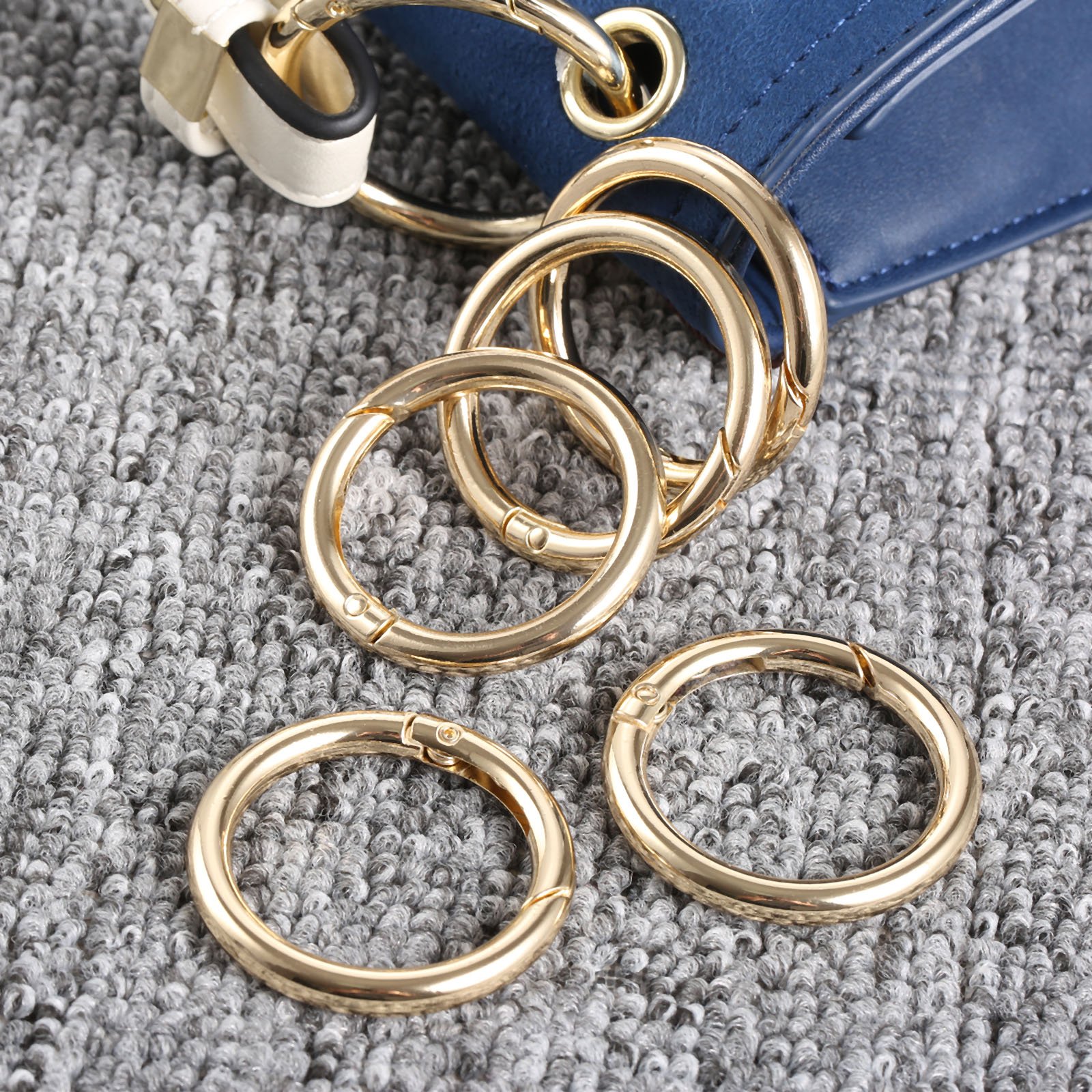 Amazon | キーホルダー キーリング 丸型カラビナ 金具 丸カン バック用