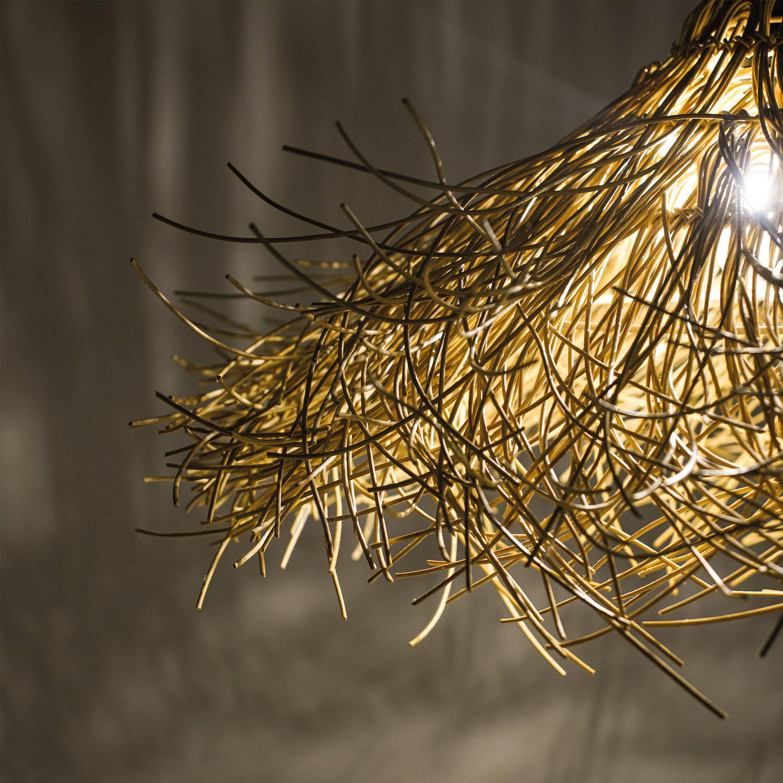 Esotec Solar LED Hängeleuchte Alexandria, Boho Stil, Polyrattan, Solarlampe, Wintergarten, LED-Lampenschirm, Deckenlampe, outdoor, außen, wetterfest, 2800K, Höhe 20cm, IP44, 102251