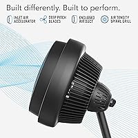 Vista 4 de Vornado 783 Full-Size Whole Room Air Circulator Fan with Adjustable Height & 184 Whole Room Air Circulator Tower Fan, 41", 184-41", Black