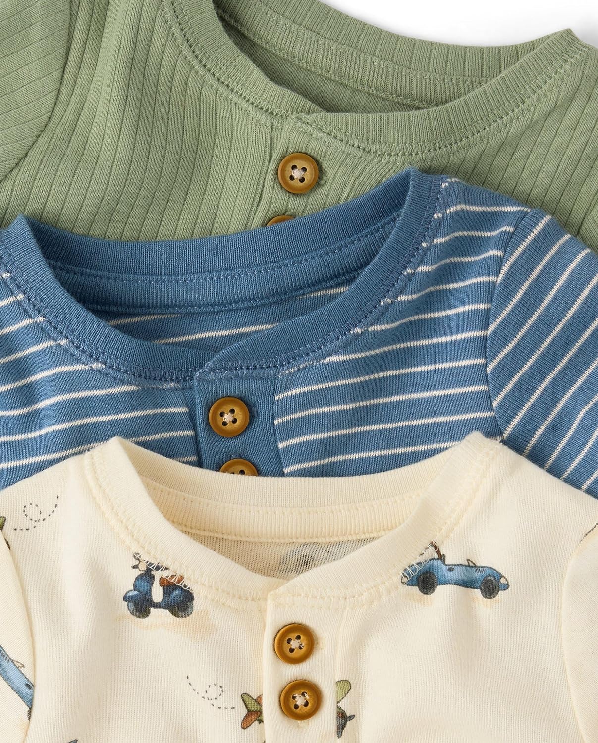 Gymboree Baby Boys' And Newborn Long Sleeve Bodysuits,3-pack