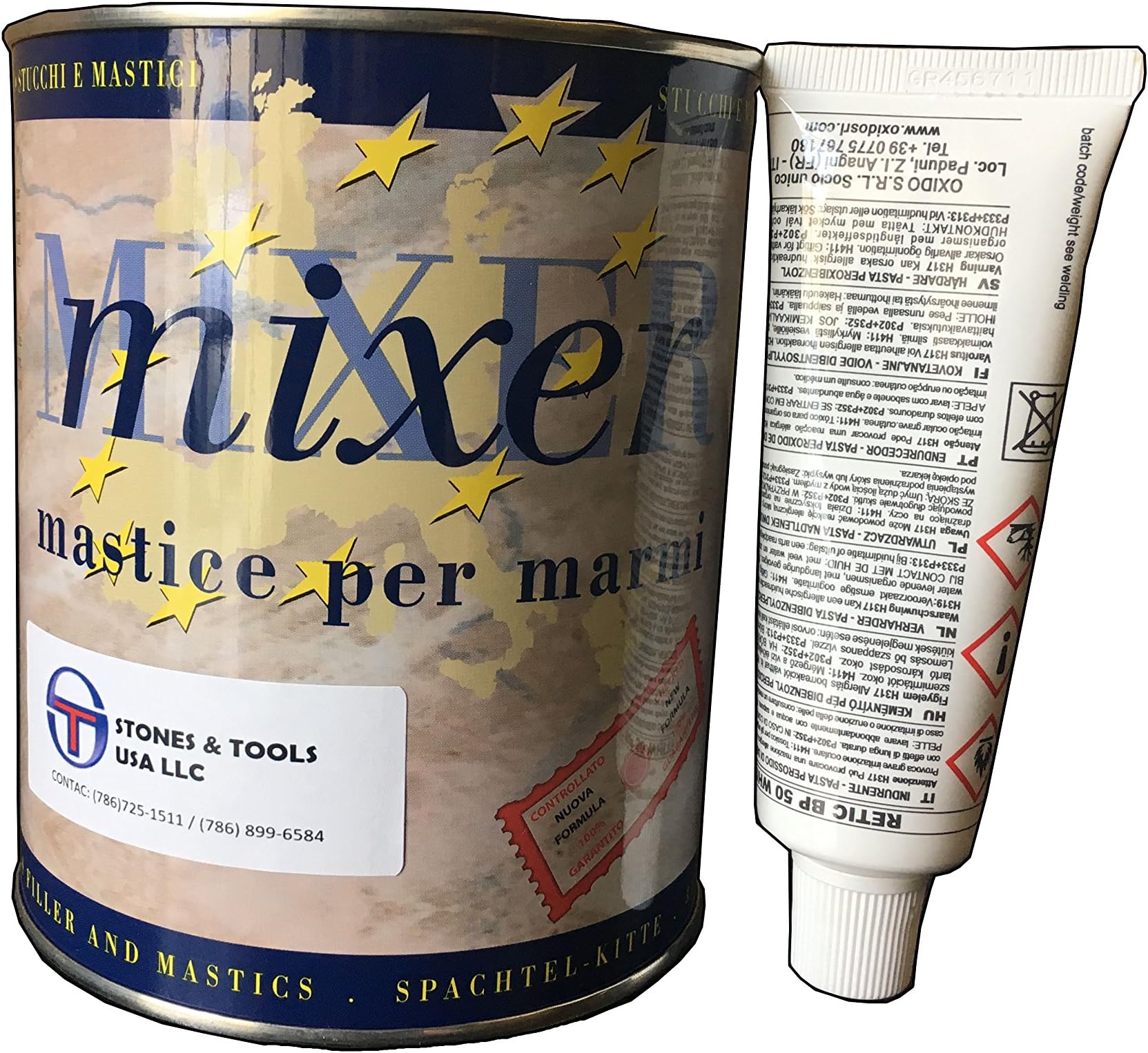 Adhesive Mastic Mixer Tixo Transparent Knife Grade Polyester Resin - 1 Liter