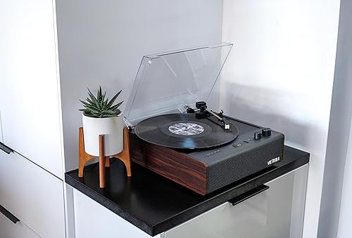 Miniatura 21 de Victrola Eastwood – Reproductor de discos Bluetooth – Tocadiscos de 3 velocidades, cartucho MM premium, transmisión de vinilo para transmisión