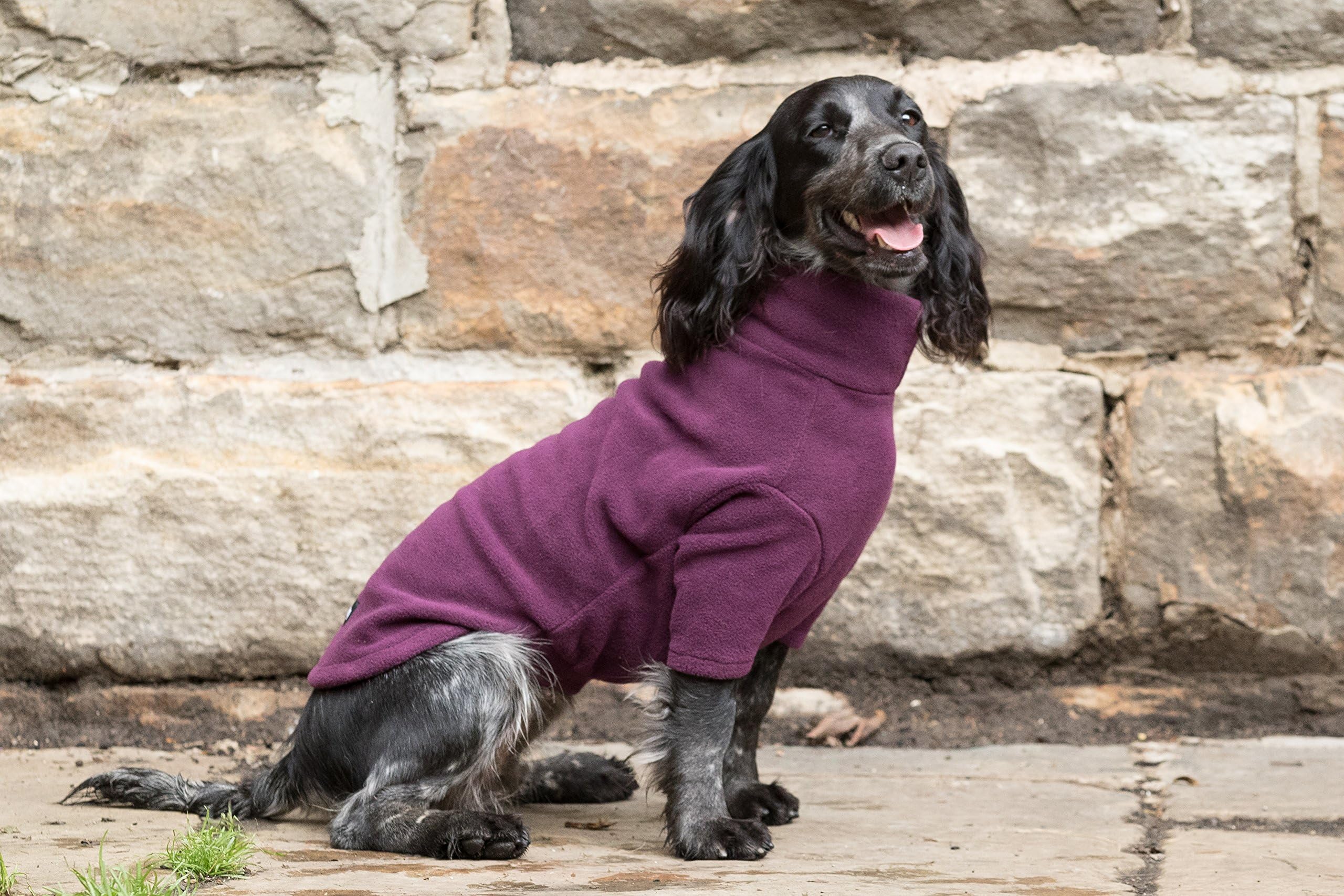 HOTTERdog by Equafleeceยญยฎ Fleece Dog Jumpers - Sizes XS - XL Colours Grape & Green - Keep Your Dog Warm, Dry, and Comfortable (S, Grape)