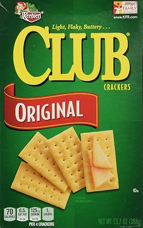 Keebler Club Crackers Original, 13.7 Oz. Pack of 3