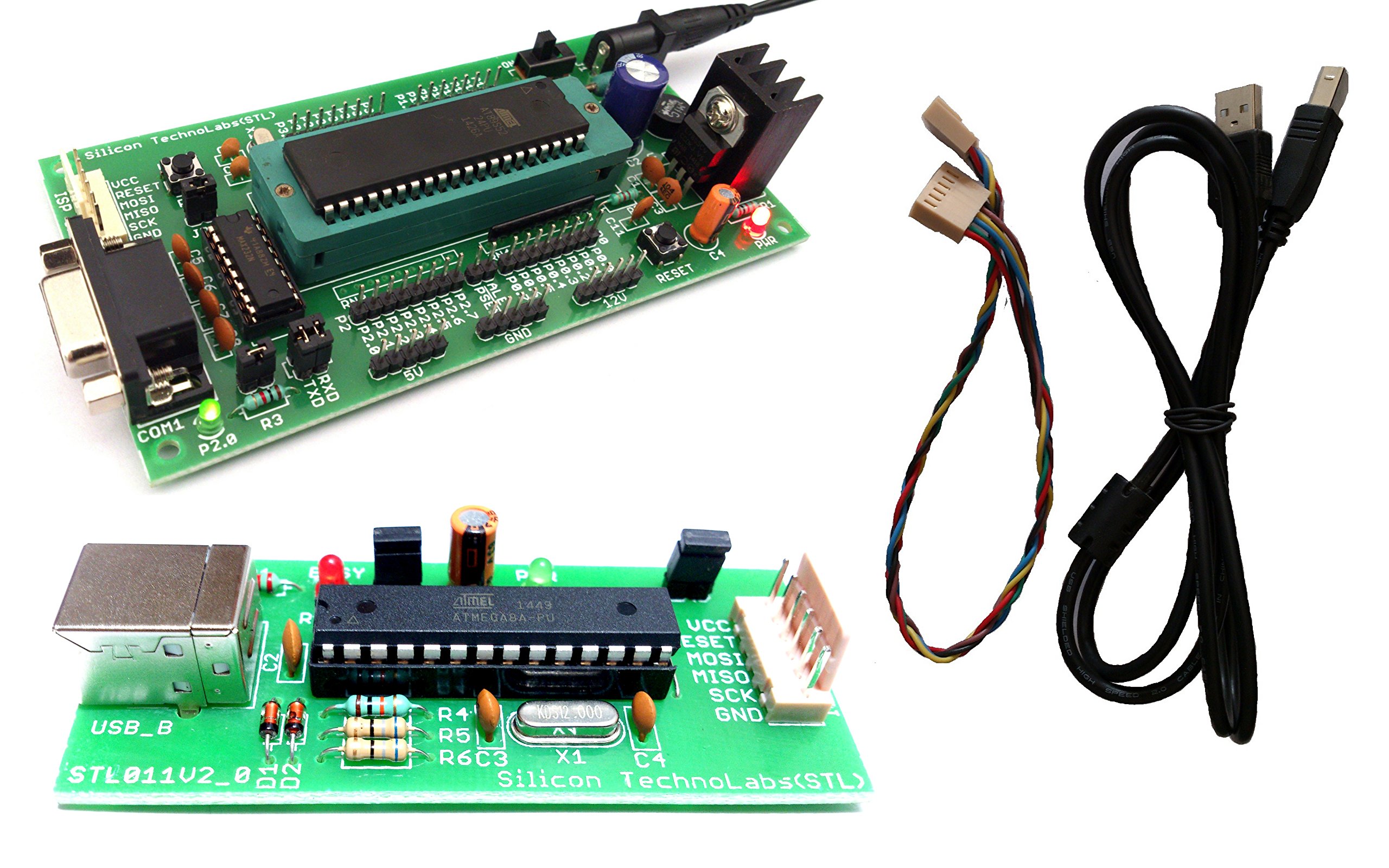 ATMEL 8051 Development Board Programmer kit ZIF Socket On-Board AT89S52,MAX232 Support AT89SXX,P89V51RD2,SST89E516RD