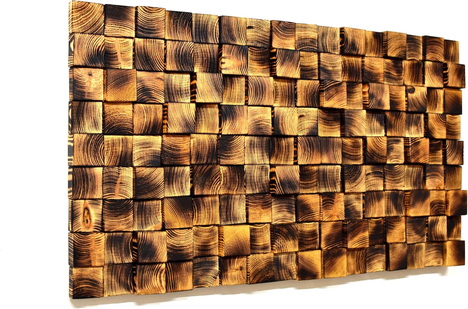 Acoustic Panel, Sound Diffuser Wall Art, Studio Sound Wood Acoustic Panel, Sculpture Wall Art, Wood Wall Decor (Large: 37.4'' x 21'')