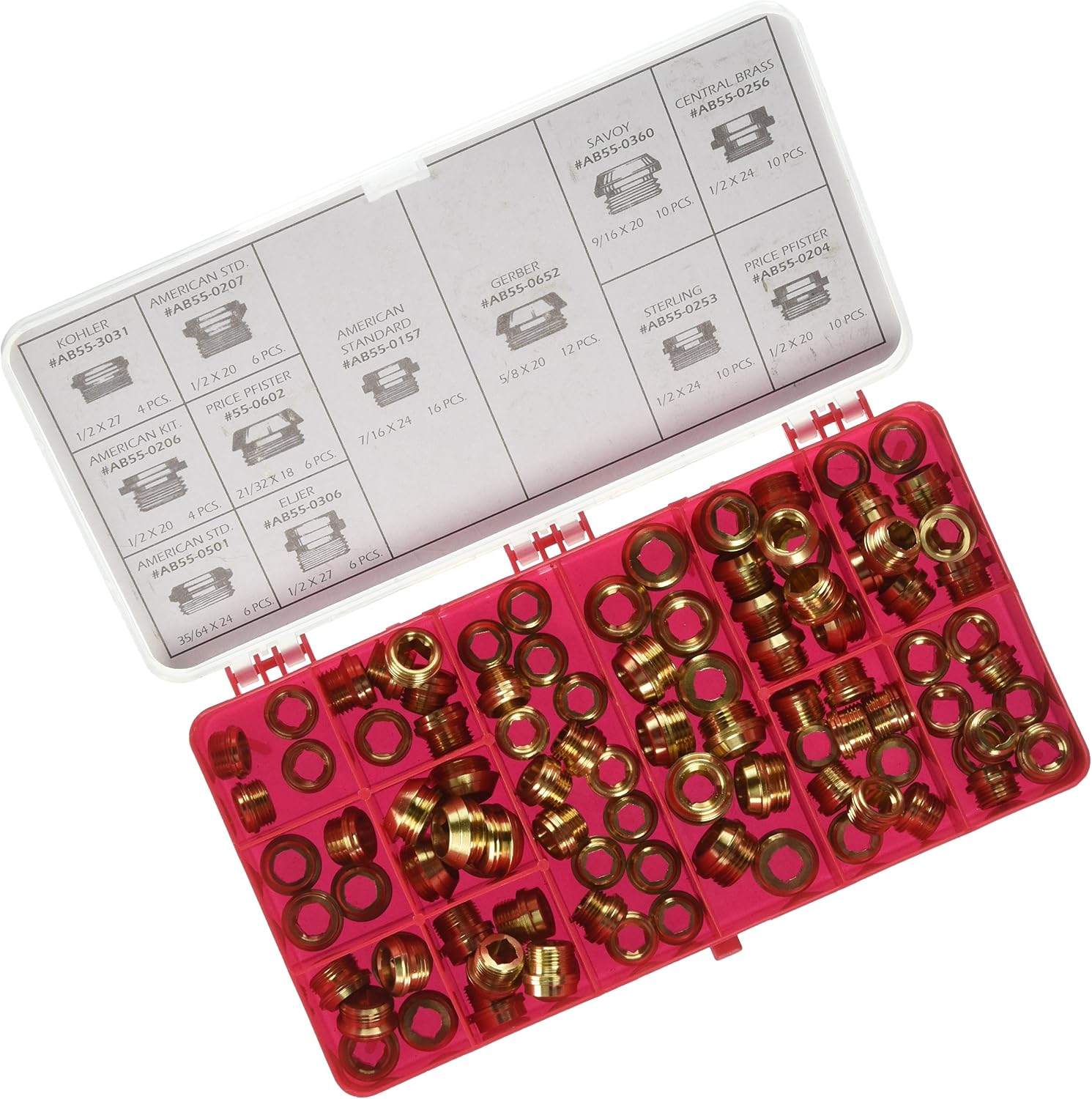 Kissler & Co. AB555-1130 Bibb Seat Kit (100 Piece)