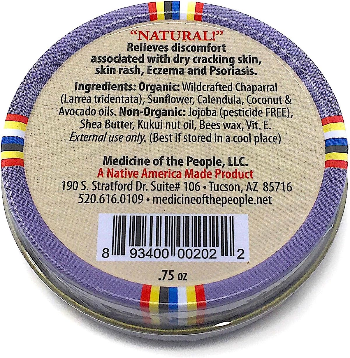 3 Tins of Navajo Medicine of the People Greasewood Ointment 0.75 oz Each - Christmas Stocking Stuffer - Powwow