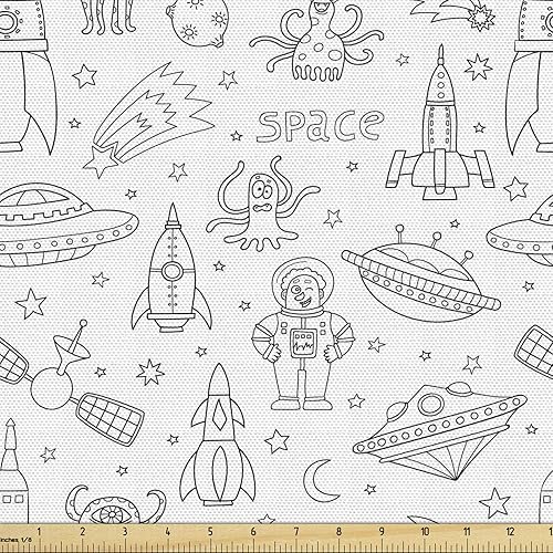 Vista 17 de Ambesonne Tela oriental por The Yard, patrón de Oriente Medio Feliz Año Nuevo en letras hebreas Manzana Granada, tela de microfibra para artes