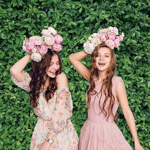 Miniatura 7 de Msocio Telón de poliéster duradero de 7 x 5 pies, hojas verdes de primavera, hierba, naturaleza, fotografía, telón de fondo para cumpleaños, boda,