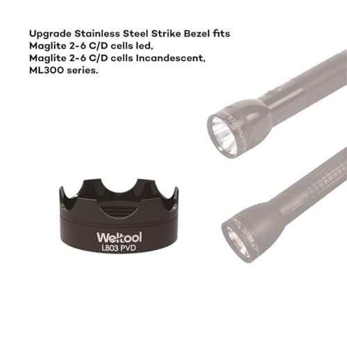 Weltool LB03 PVD noire protège lampe torche Maglite LED - 3