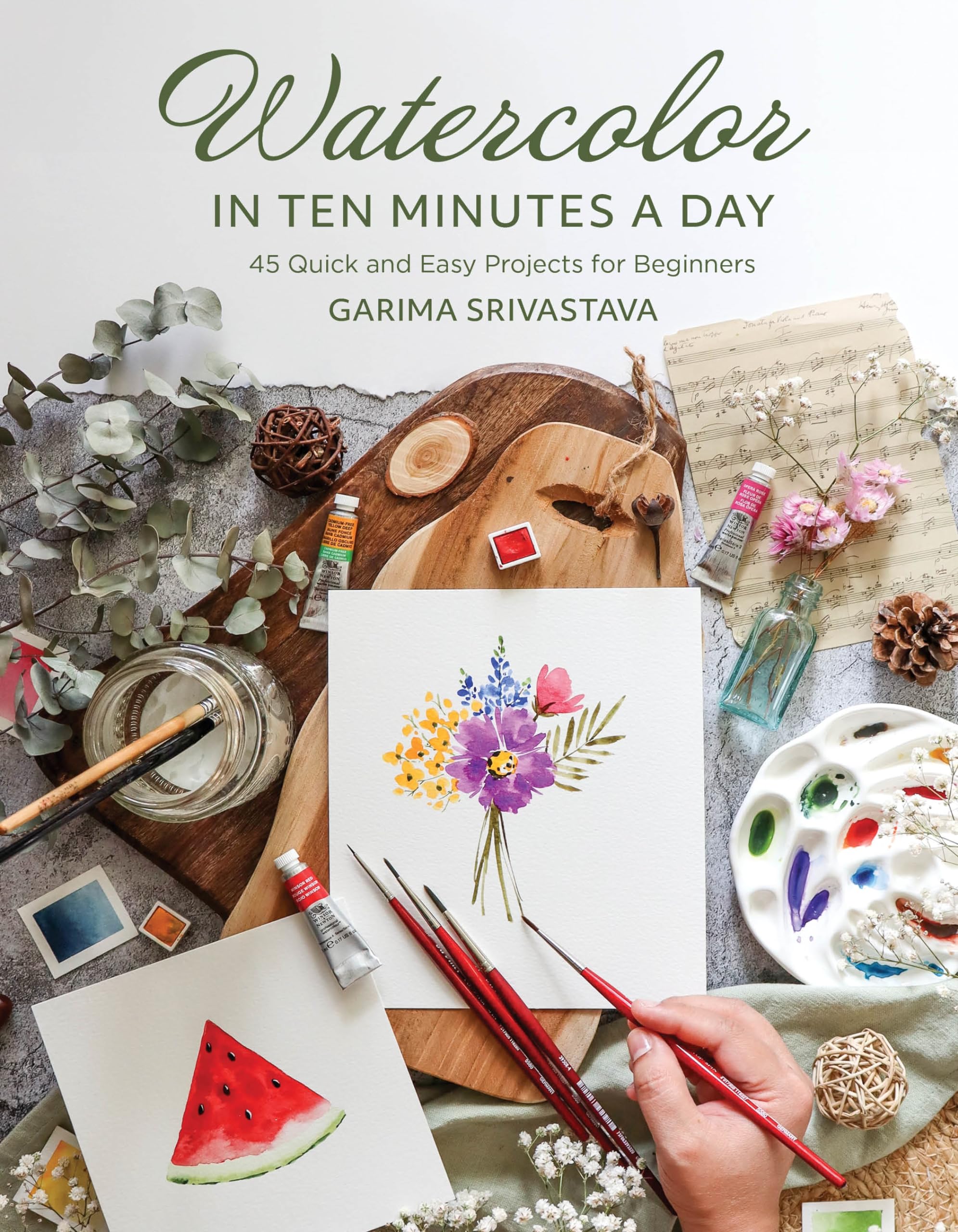 Watercolor in 10 Minutes a Day by Garima Srivastava - 9798890039743