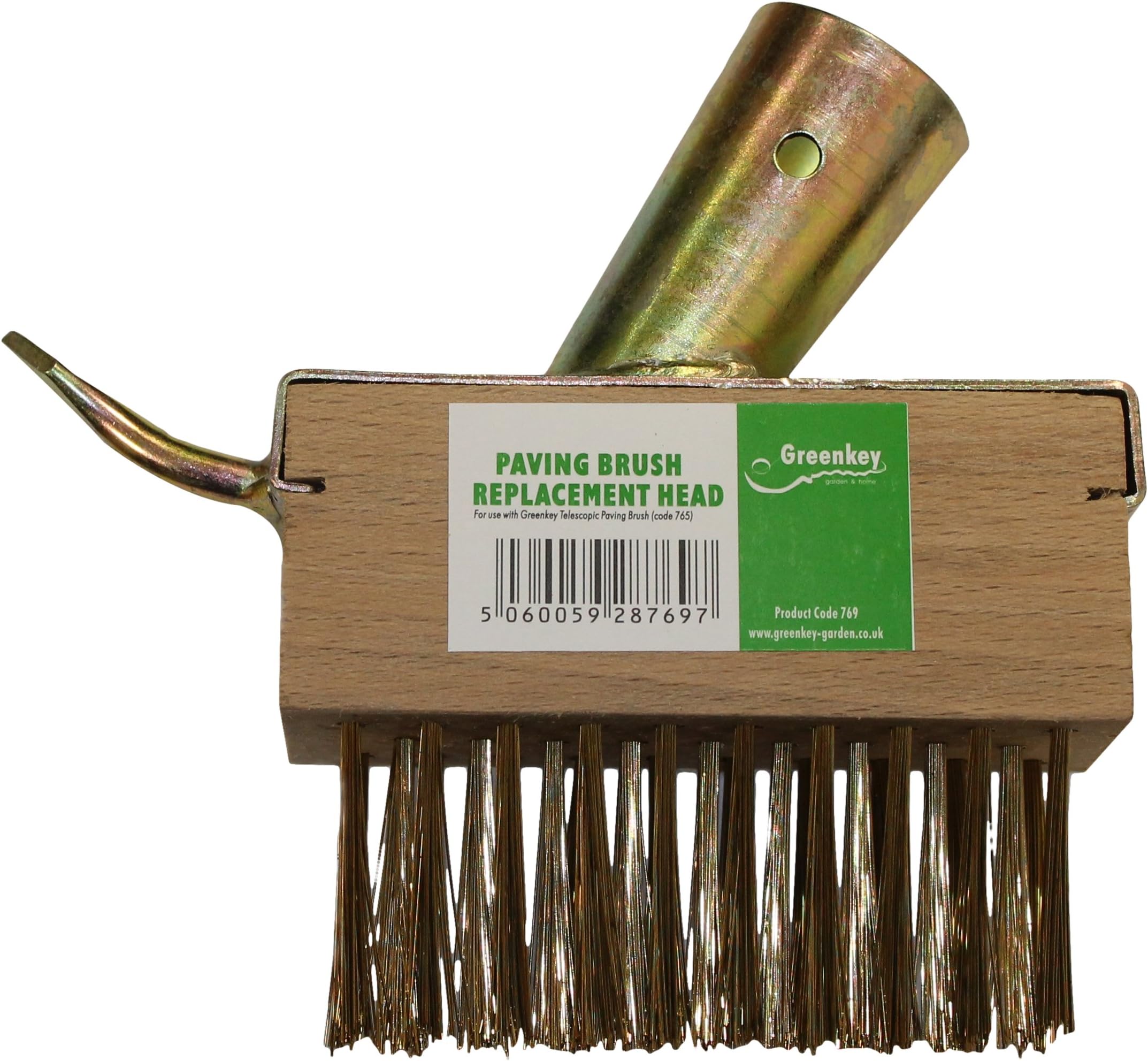 Greenkey Replacement Head Telescopic Wire Block Paving Brush