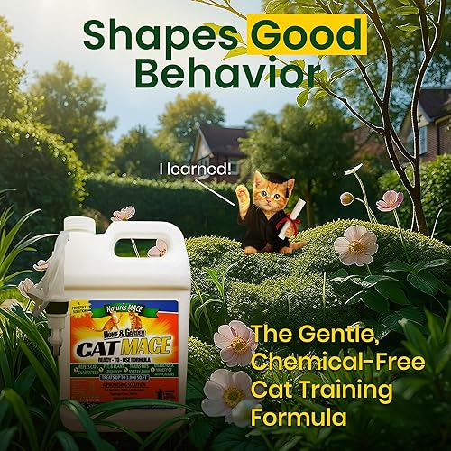 Miniatura 7 de Nature's Mace Cat Mace - Repelente para gatos, herramienta de entrenamiento de mascotas, exterior e interior, hogar, disuasorio de aerosol líquido,