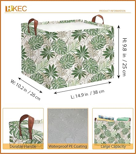 Miniatura 233 de Cesta de almacenamiento rectangular con asas, cesta de almacenamiento plegable, caja de libros, cesta de regalo (calabaza enojada)