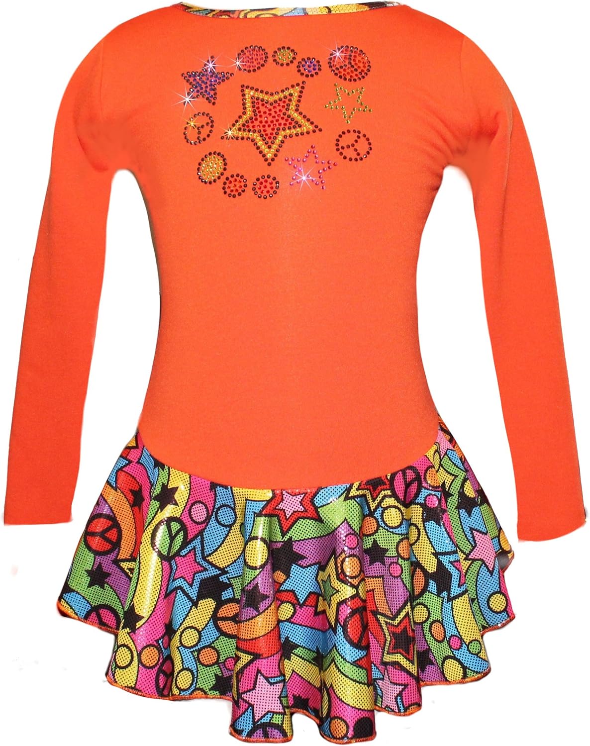 Ice Fire Polartec Ice Skating Dress Peace & Stars Design