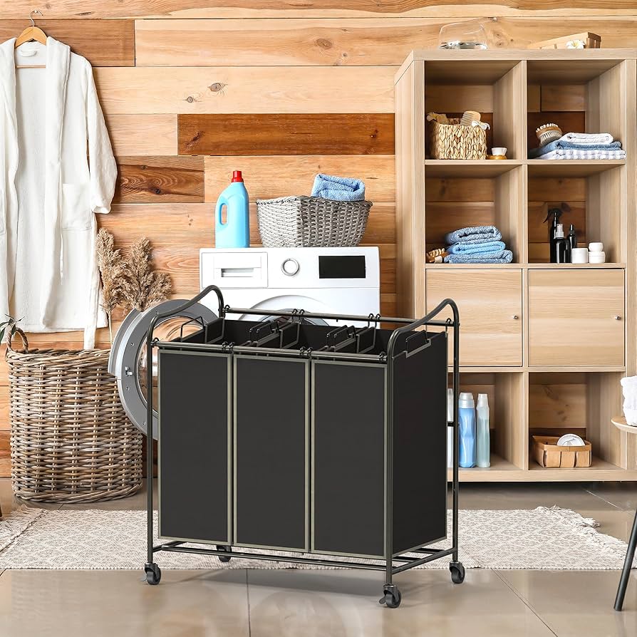 Amazon.com: Simple Houseware Heavy Duty 3-Bag Laundry Sorter Amazon.com: Simple Houseware Heavy Duty 3-Bag Laundry Sorter