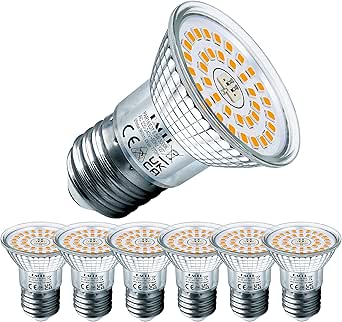EACLL Lampadine LED GU10 4.8W Equivalente a Alogena 75W, Pacco da 6, 585lm Luce