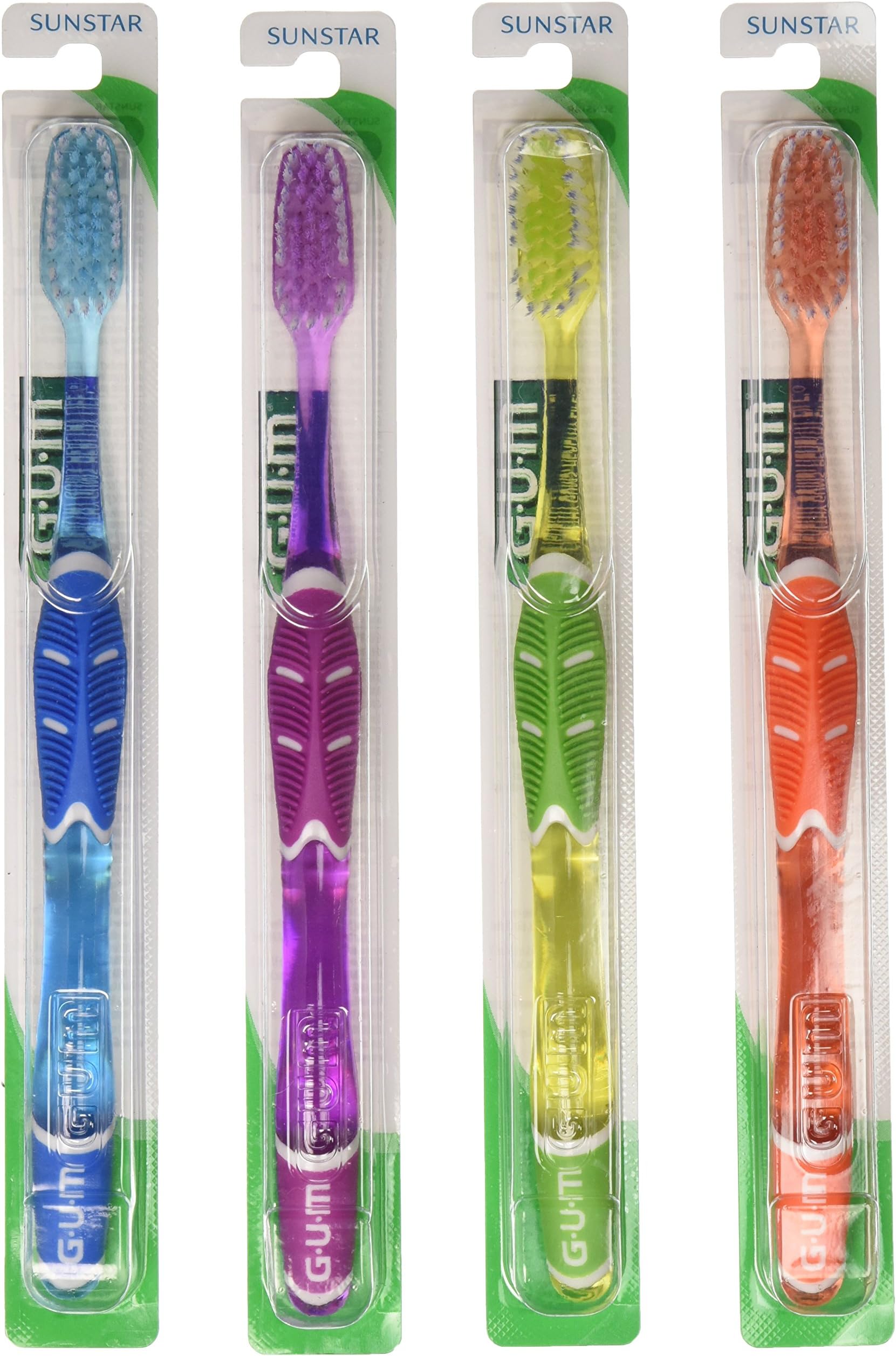 Sunstar 524P GUM Technique Deep Clean Toothbrush, Full Head, Soft Bristle (Pack of 12)