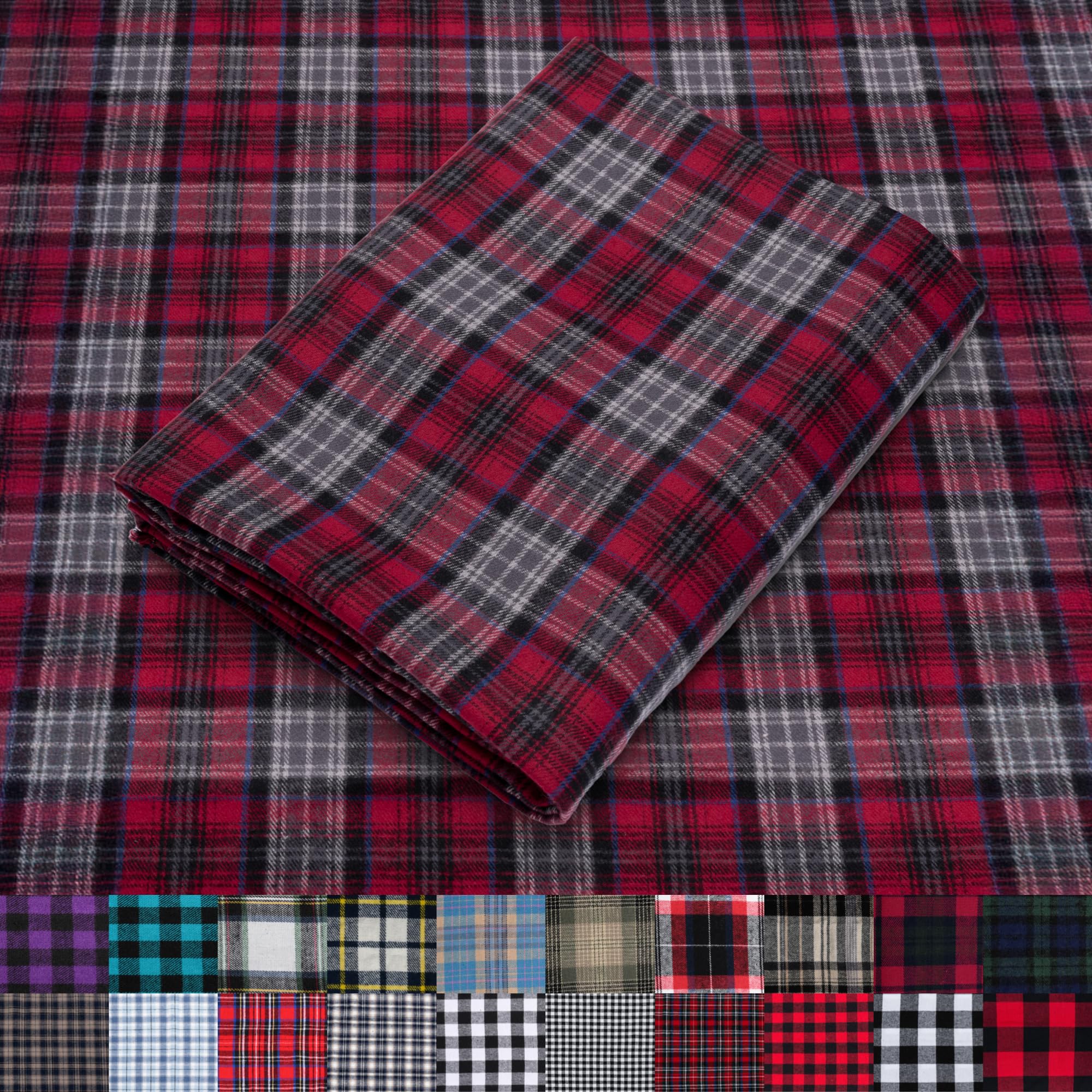 Pico Textiles 1 Yard Blue and Green Blackwatch Tartan Plaid Flannel Fabric - 60" Wide - 100% Cotton - Sold by The Yard - for Shirts, Scarves, Pajamas & Receiving Blankets — view 90