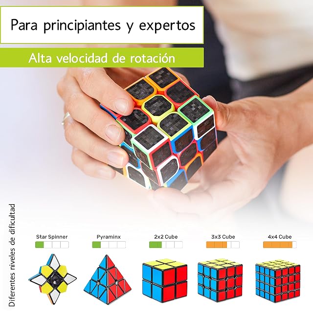 Foto 8 de 8 de CUBIDI Cubo de Magico 3x3, Propiedades Optimizadas para la Velocidad para Principiantes y Usuarios Avanzados…