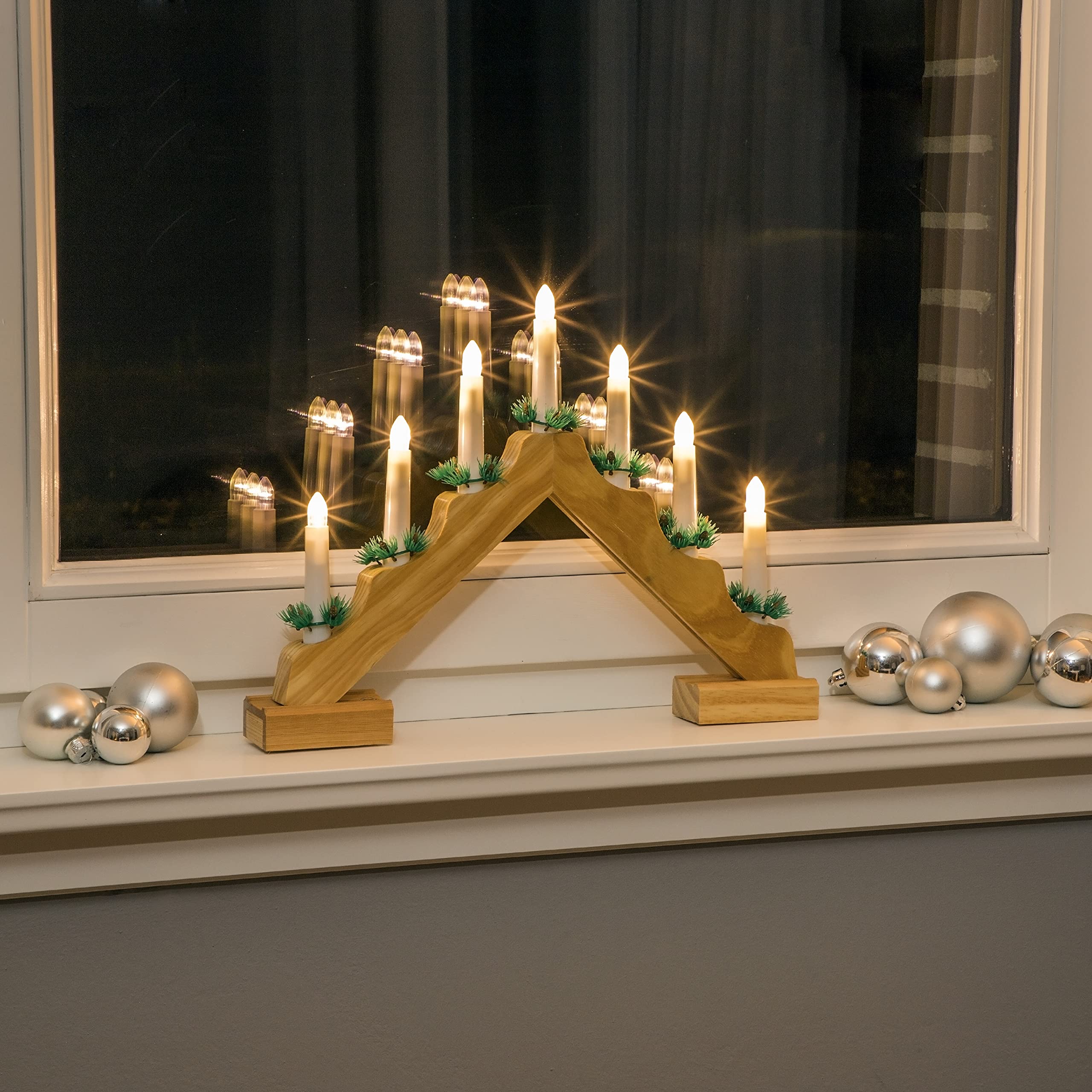 The Christmas Workshop Weihnachtskerzenbrücke Mit  Produktbild-Vorschau 1